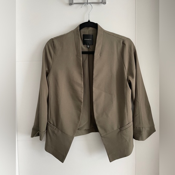 Dynamite army green blazer size small. Worn a handful of times. Great condition. - Picture 1 of 2